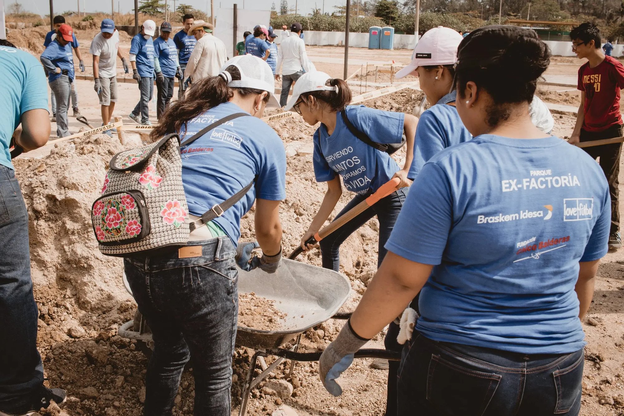 A former factory has been transformed into a public park and sports facility in Mexico