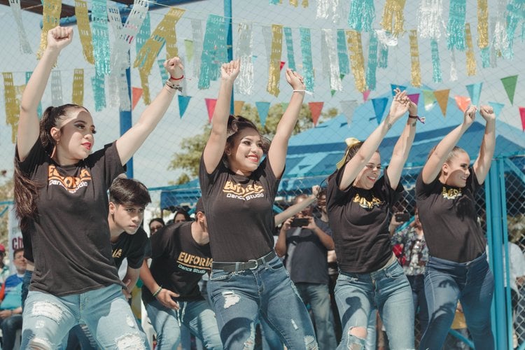 A former factory has been transformed into a public park and sports facility in Mexico