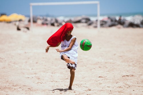 In Brazil, a sports space at the beach