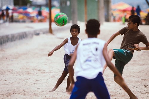In Brazil, a sports space at the beach
