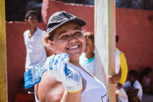 In Brazil, a sports space at the beach