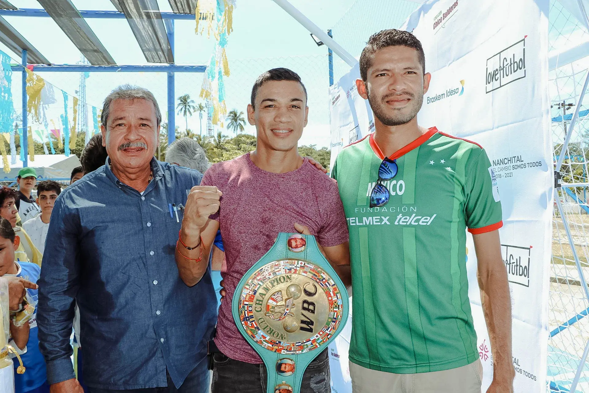 A former factory has been transformed into a public park and sports facility in Mexico