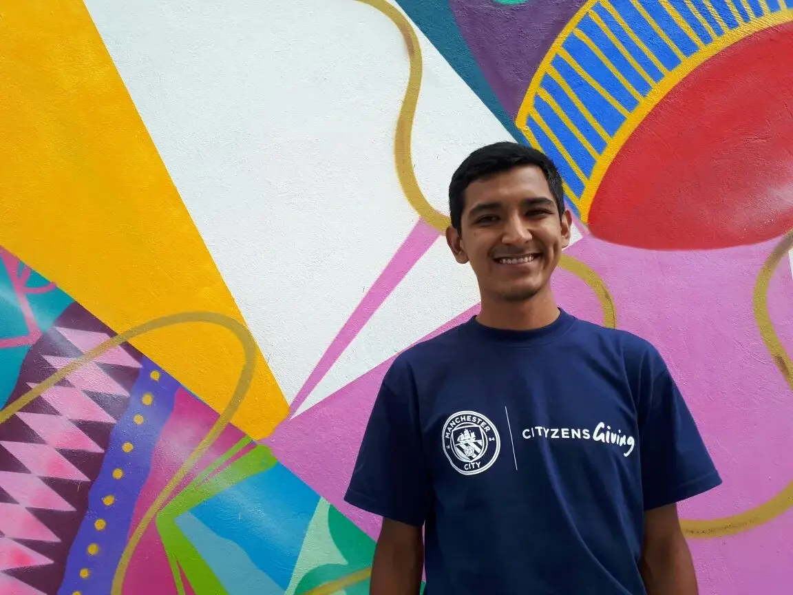 City in the Community coaches trained Young Leaders from El Coyol, Mexico City